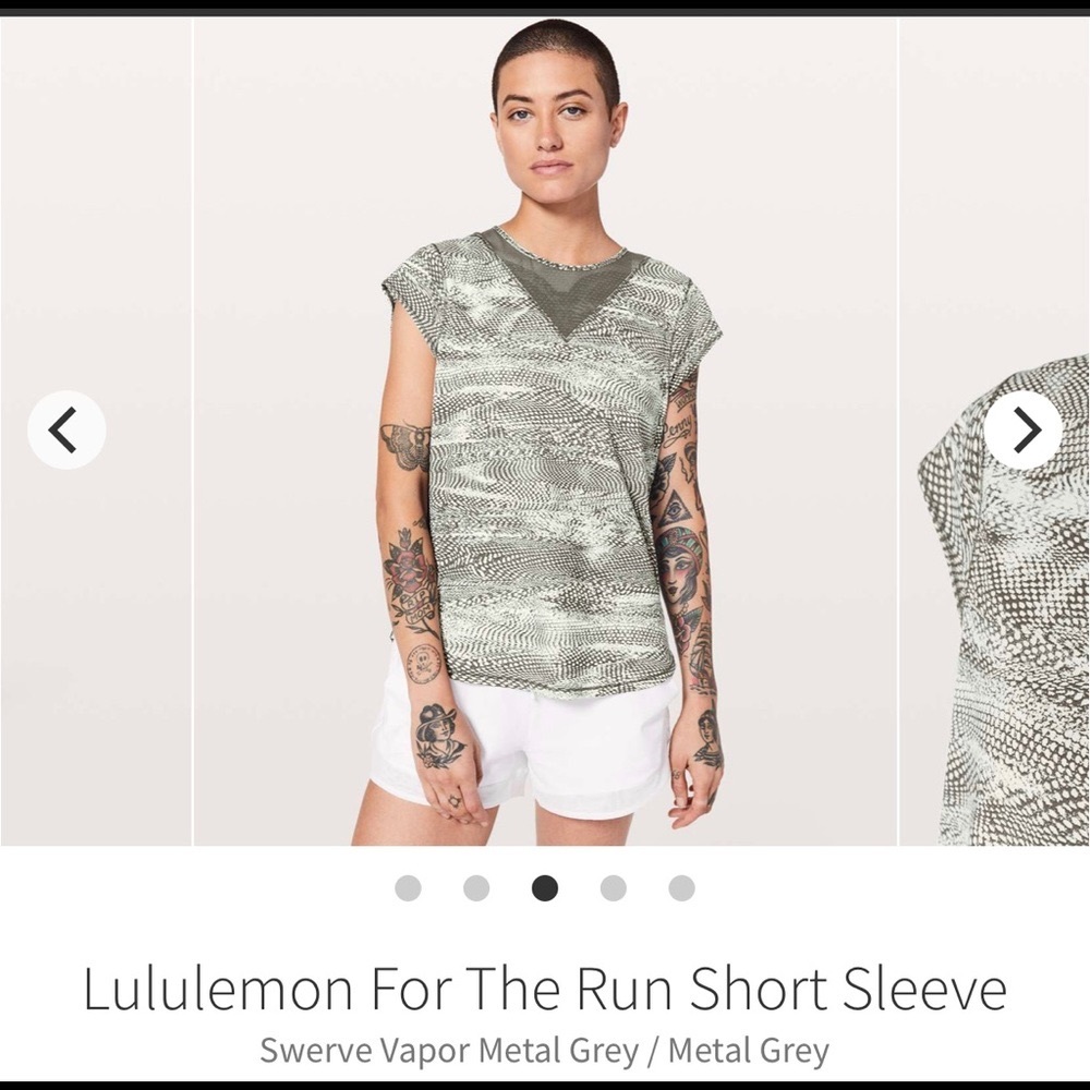 For The Run Short Sleeve 4 Swerve Vapor Metal Grey